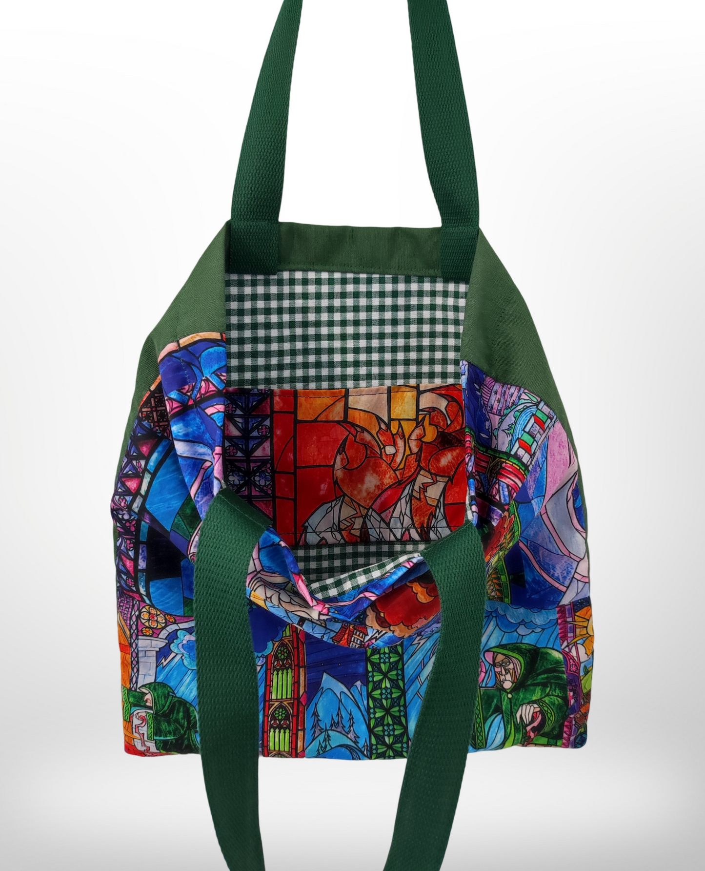Sac fourre-tout vert La Belle et la Bête