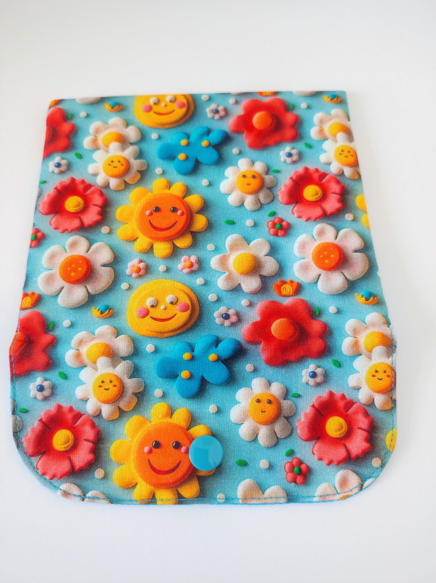 Mini trousse de toilette - Fleurs bleues 3D