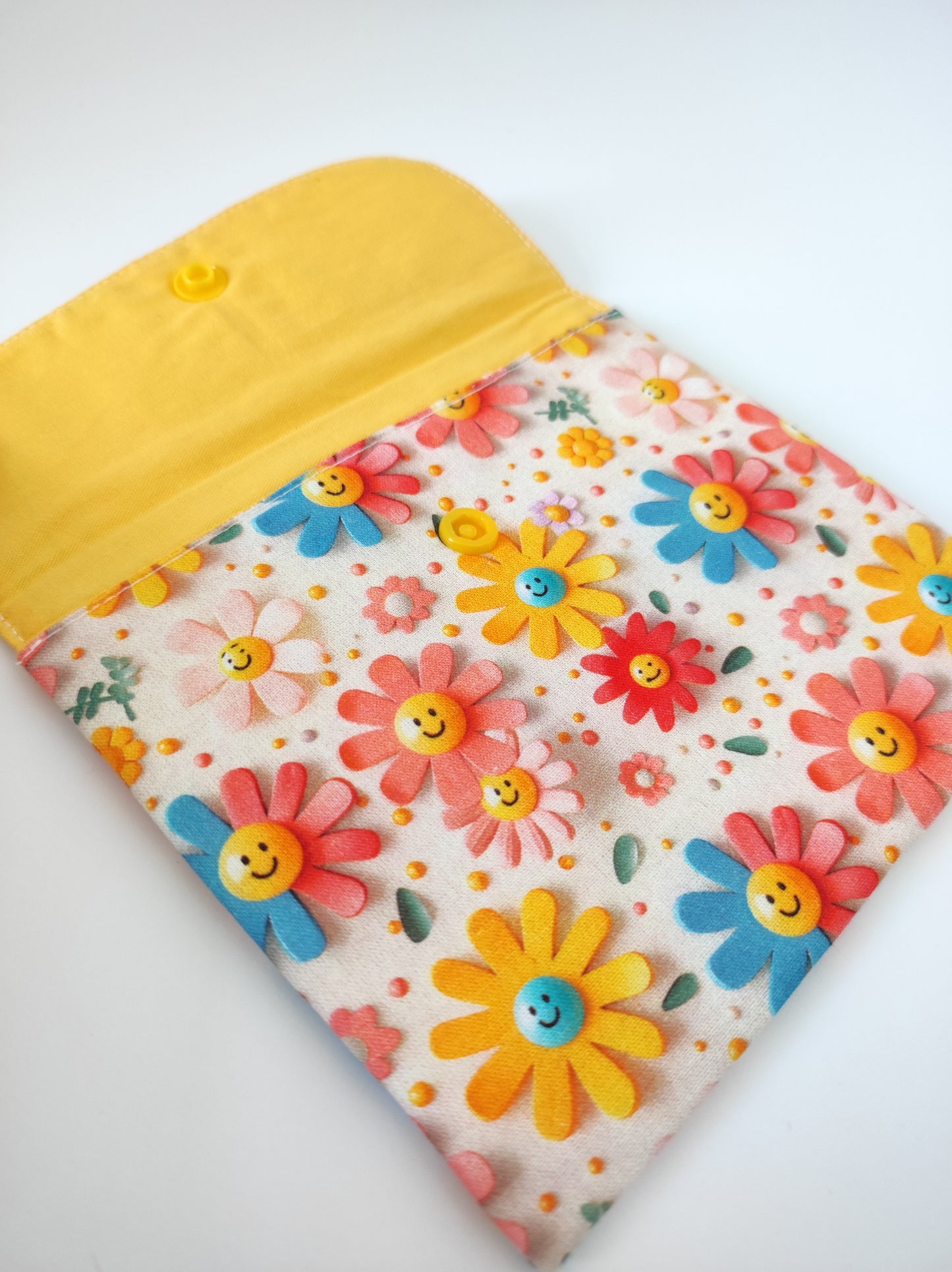 Mini trousse de toilette - Fleurs moutarde 3D