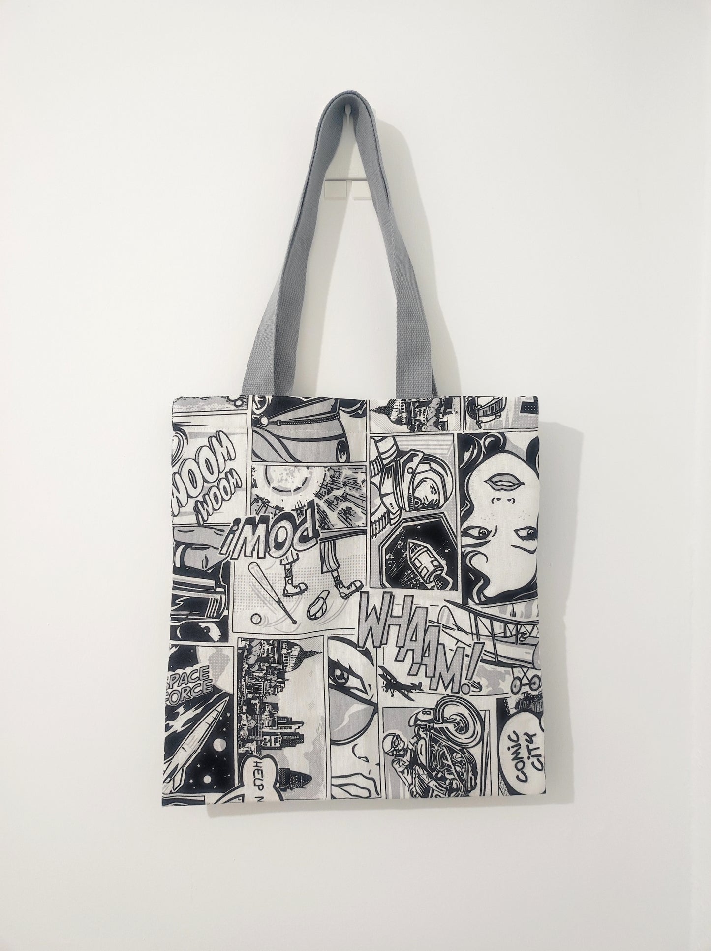 Tote Bag - Comic blanco y negro
